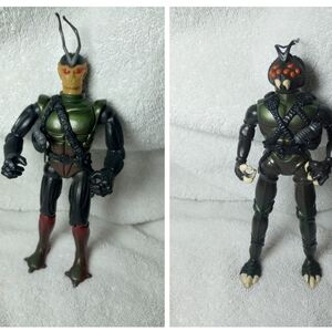 Vtg 1984 Coleco Sectaurs General Skito & Skulk Action Figures Weapons Belt Sword